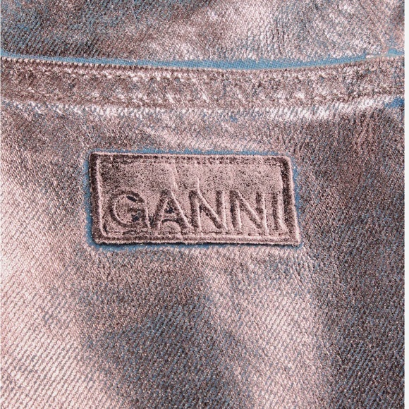 Ganni Foil Denim Stary Jeans - Picture 4 of 9